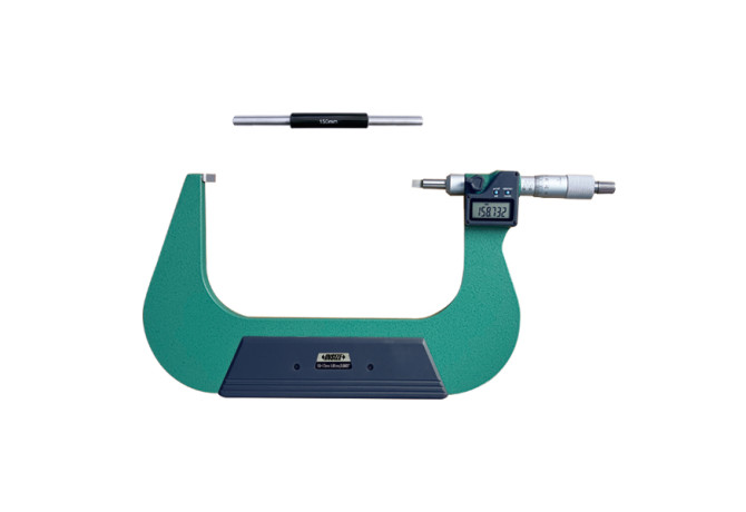 Микрометр цифровой с лезвийными губками с невращающимся шпинделем 150-175мм 0.001мм (3532-175A) INSIZE