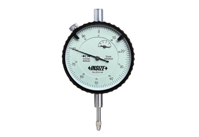 Индикатор часового типа противоударный с проушиной 5мм 0.01мм (2314-5A) INSIZE