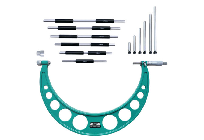 Микрометр гладкий 150-300мм 0.01мм со сменными штоками (3206-300A) INSIZE