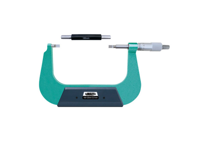 Микрометр с лезвийными губками с невращающимся шпинделем 100-125мм 0.01мм (3232-125A) INSIZE