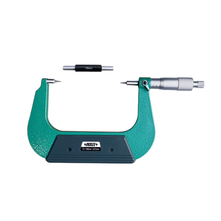 Микрометр с точечным контактом 15° 75-100мм 0.01мм (3230-100BA) INSIZE
