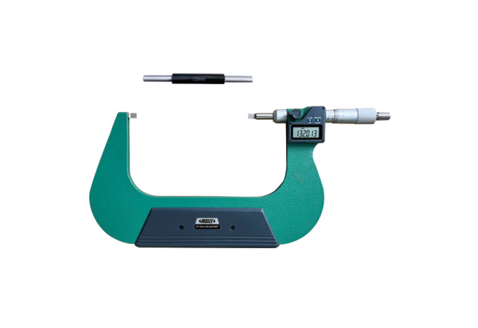 Микрометр цифровой с лезвийными губками с невращающимся шпинделем 125-150мм 0.001мм (3532-150A) INSIZE