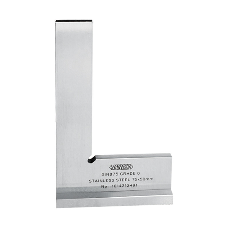 Угольник поверочный лекальный с широким основанием класс 0 75x50мм (4793-75) INSIZE
