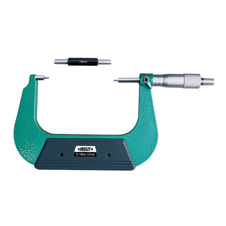 Микрометр со ступенчатыми измерительными поверхностями 75-100мм 0.01мм (3233-100A) INSIZE