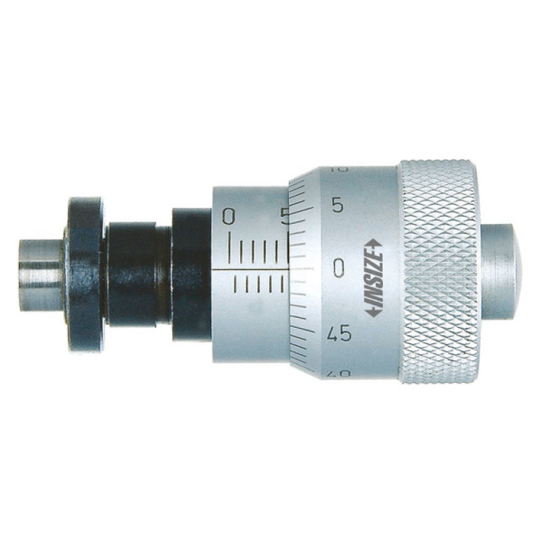 Головка микрометрическая с большим барабаном 0-6.5мм с плоским наконечником (6373-65W) INSIZE