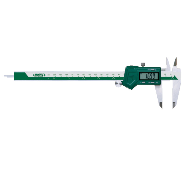 Штангенциркуль цифровой 200мм 0.01мм для левшей с роликом (1130-200) INSIZE