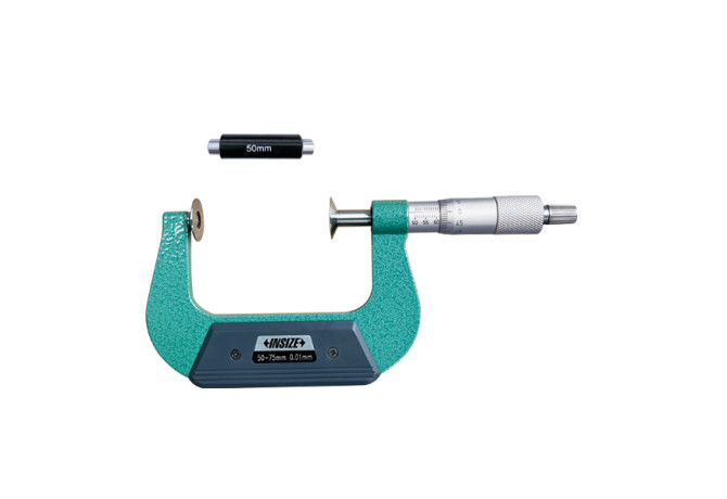 Микрометр дисковый с невращающимся шпинделем 50-75мм 0.01мм (3294-75) INSIZE