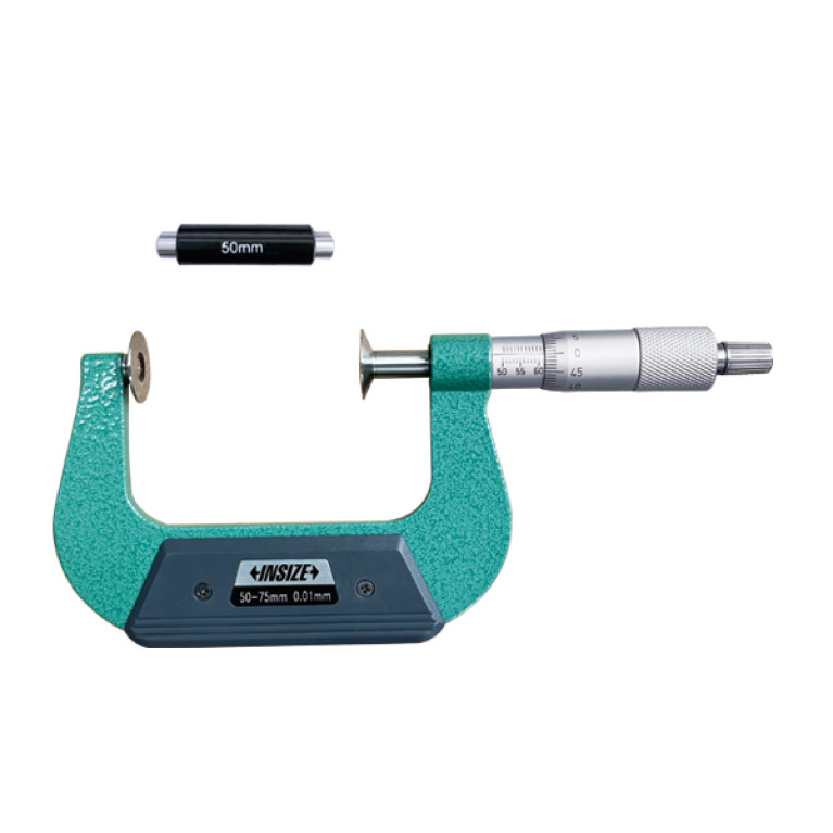 Микрометр дисковый с невращающимся шпинделем 50-75мм 0.01мм (3294-75) INSIZE