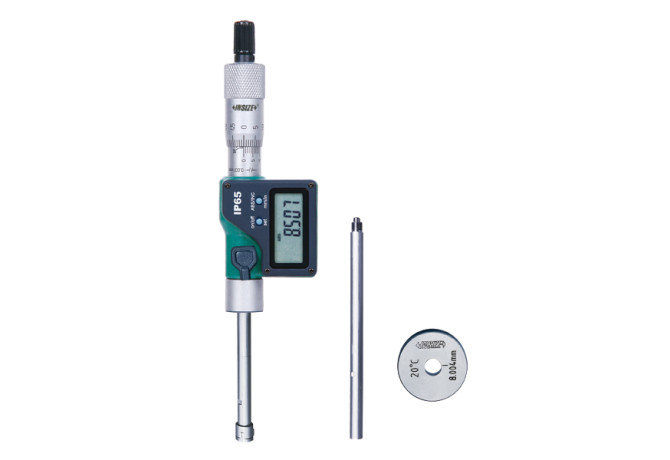 Нутромер цифровой трехточечный 8-10мм 0.001мм IP65 (3127-10) INSIZE