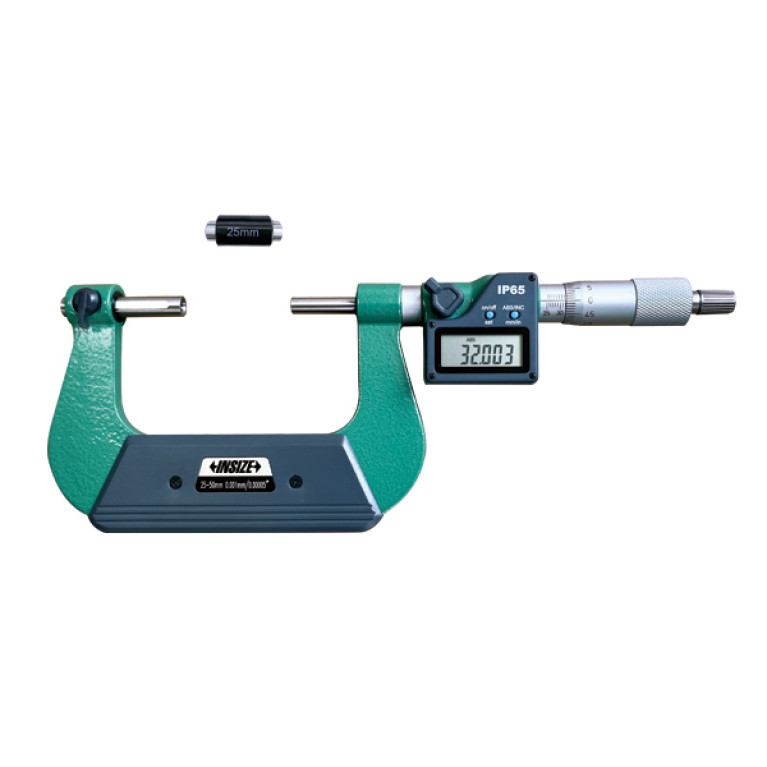 Микрометр цифровой для измерения диаметра зубчатых колес 25-50мм 0.001мм (3591-50A) INSIZE