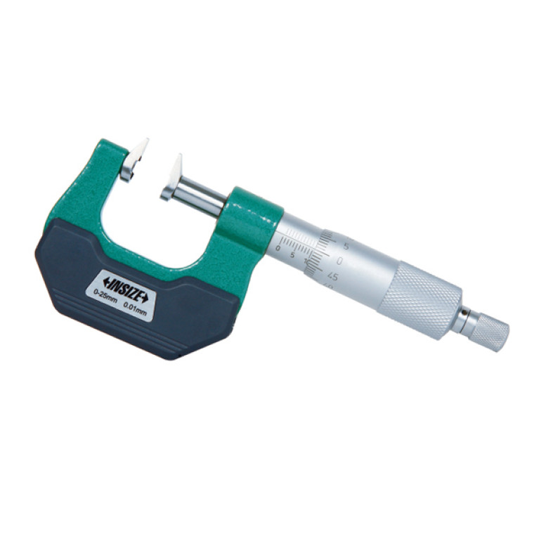Микрометр с удлиненными губками 0-25мм 0.01мм (3283-25A) INSIZE