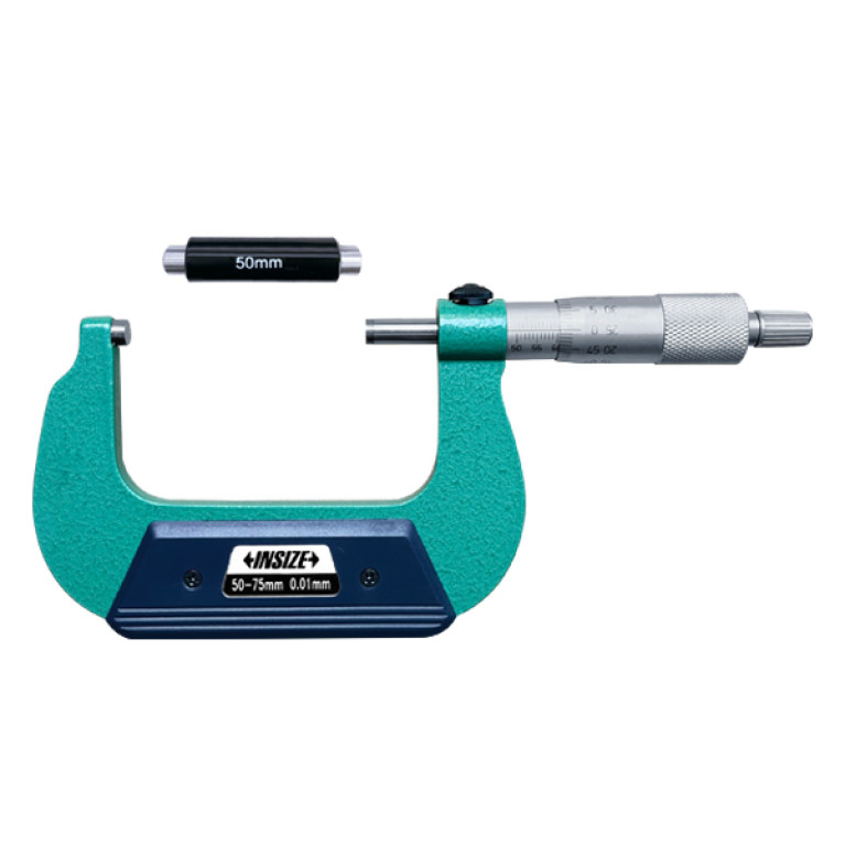Микрометр гладкий для левшей 50-75мм 0.01мм (3236-75B) INSIZE