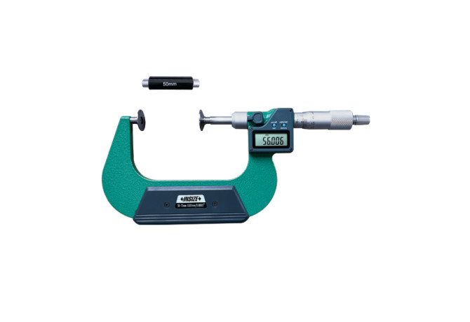Микрометр дисковый цифровой с невращающимся шпинделем 50-75мм 0.001мм (3594-75A) INSIZE