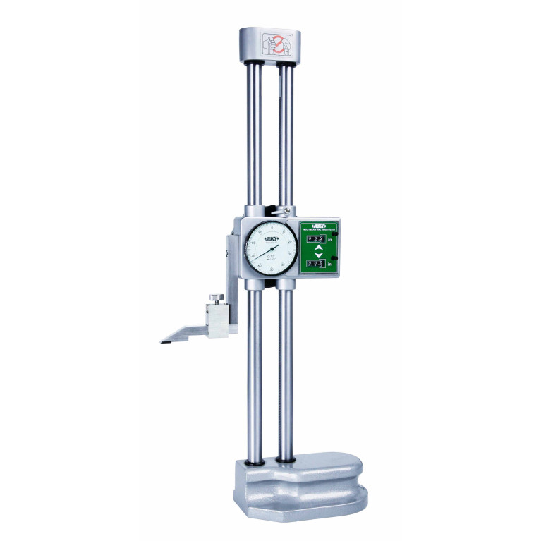 Штангенрейсмас с круговой шкалой двухколонный 300мм 0.01мм с маховиком и счетчиками (1351-300) INSIZE