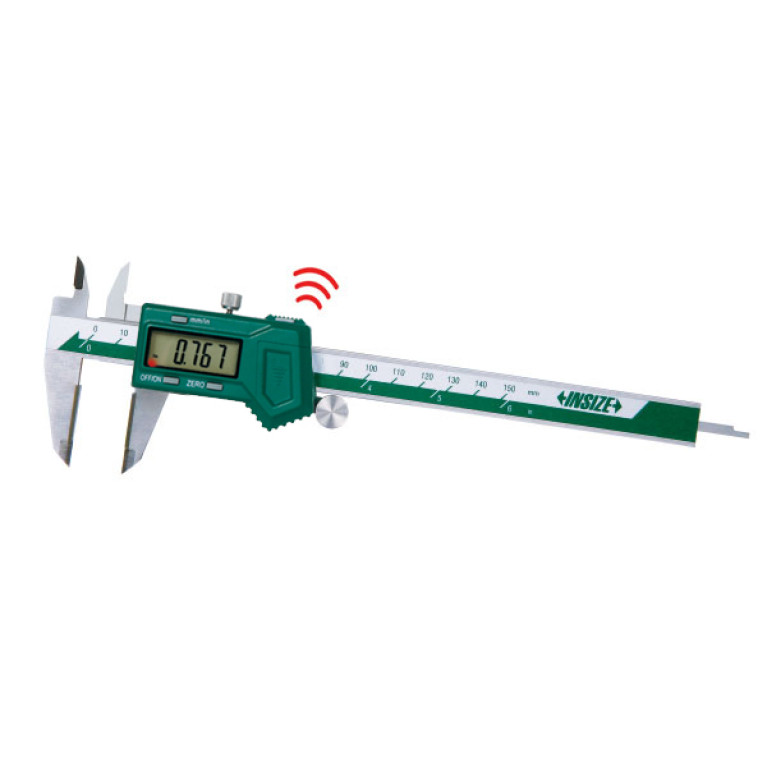 Штангенциркуль цифровой с беспроводной связью с твердосплавными губками 150мм (1110-150BWL) INSIZE
