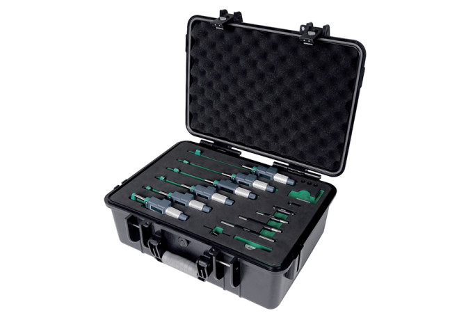 Набор микрометров цифровых с фрикционным барабаном 0-150мм 0.001мм 6шт (3109-1506A) INSIZE