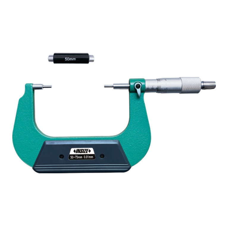 Микрометр со ступенчатыми измерительными поверхностями 50-75мм 0.01мм (3233-75BA) INSIZE
