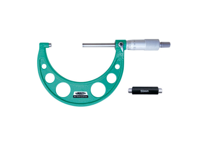 Микрометр гладкий с длинным микровинтом 50-75мм 0.01мм (3209-75) INSIZE