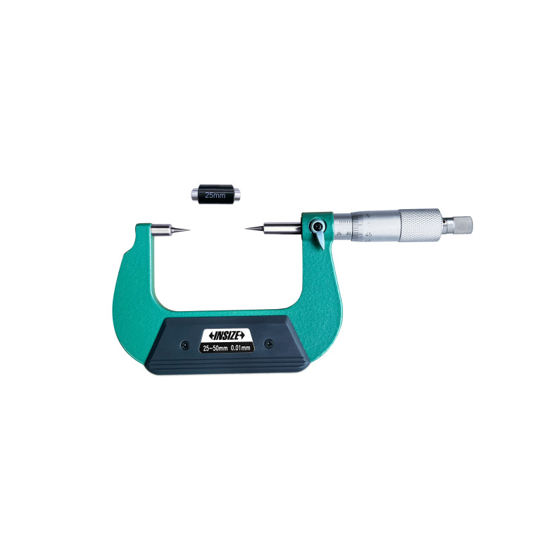 Микрометр с точечным контактом 15° 25-50мм 0.01мм (3230-50BA) INSIZE