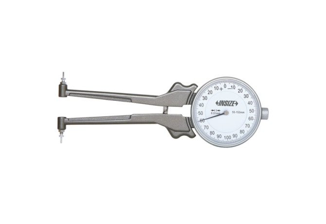 Кронциркуль для внутренних измерений со сменными наконечниками 55-153мм 0.01мм длина губок 90мм (2223-153) INSIZE