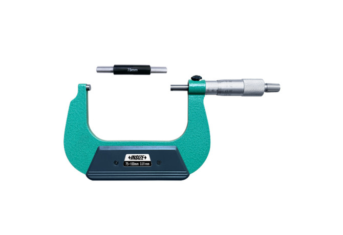 Микрометр гладкий для левшей 75-100мм 0.01мм (3236-100B) INSIZE