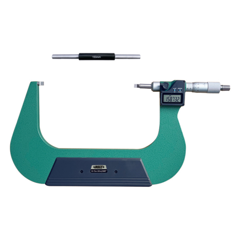 Микрометр цифровой с лезвийными губками с невращающимся шпинделем 150-175мм 0.001мм (3532-175BA) INSIZE