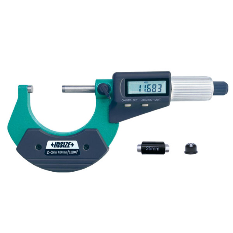 Микрометр цифровой с фрикционным барабаном 25-50мм 0.001мм (3109-50A) INSIZE