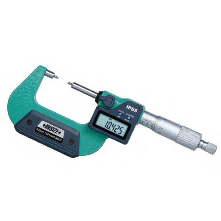 Микрометр цифровой со ступенчатыми измерительными поверхностями 100-125мм 0.001мм IP65 (3533-125BA) INSIZE