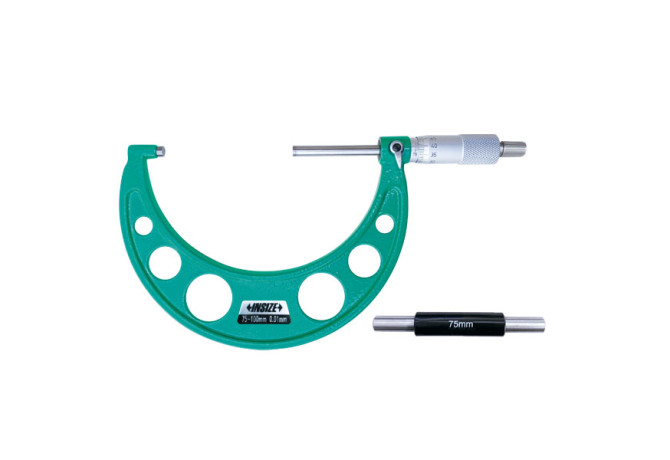 Микрометр гладкий с длинным микровинтом 75-100мм 0.01мм (3209-100) INSIZE