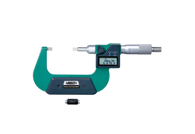 Микрометр цифровой с лезвийными губками с невращающимся шпинделем 25-50мм 0.001мм (3532-50A) INSIZE