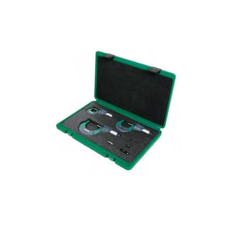 Набор микрометров цифровых 0-100мм 0.001мм 4шт (3102-1004A) INSIZE