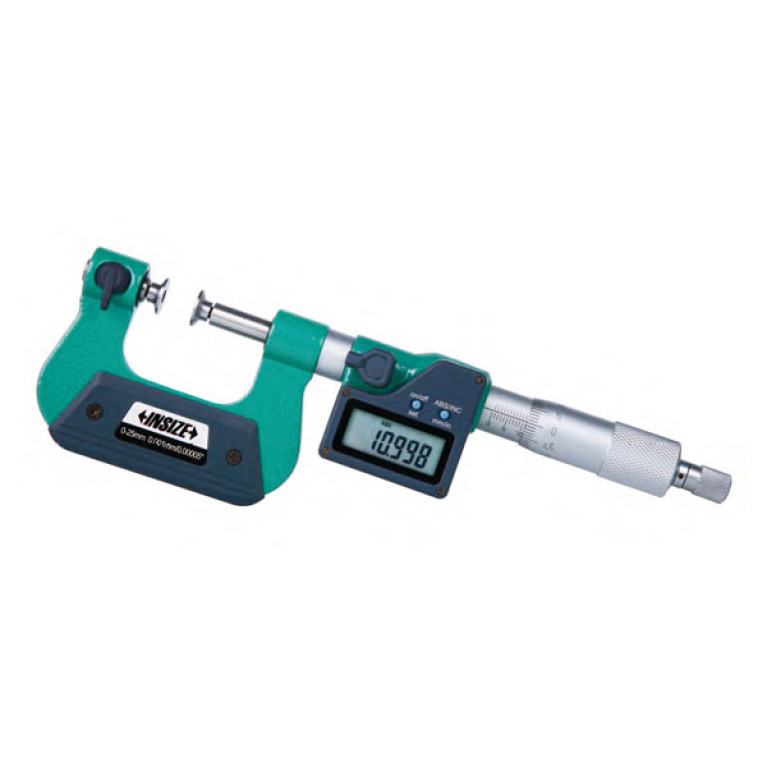 Микрометр универсальный цифровой с невращающимся шпинделем 175-200мм 0.001мм (3580-200A) INSIZE