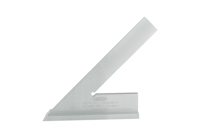Угольник поверочный лекальный 45° 150x100мм (4747-150) INSIZE