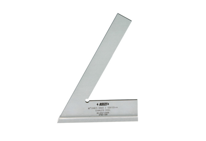 Угольник поверочный лекальный 60° 150x100мм (4762-150) INSIZE