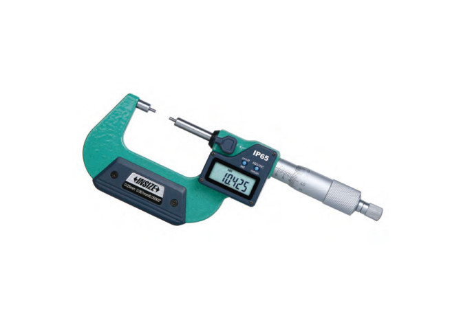 Микрометр цифровой со ступенчатыми измерительными поверхностями 100-125мм 0.001мм IP65 (3533-125A) INSIZE
