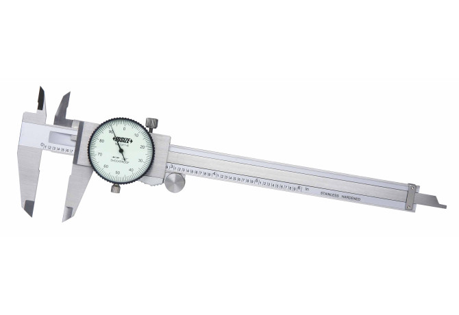 Штангенциркуль с круговой шкалой 12' противоударный с роликом (1311-12) INSIZE