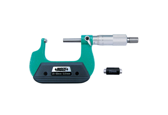 Микрометр трубный с цилиндрической пяткой 25-50мм 0.01мм (3260-50A) INSIZE