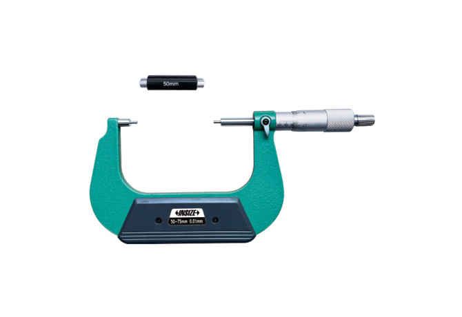 Микрометр со ступенчатыми измерительными поверхностями 50-75мм 0.01мм (3233-75A) INSIZE