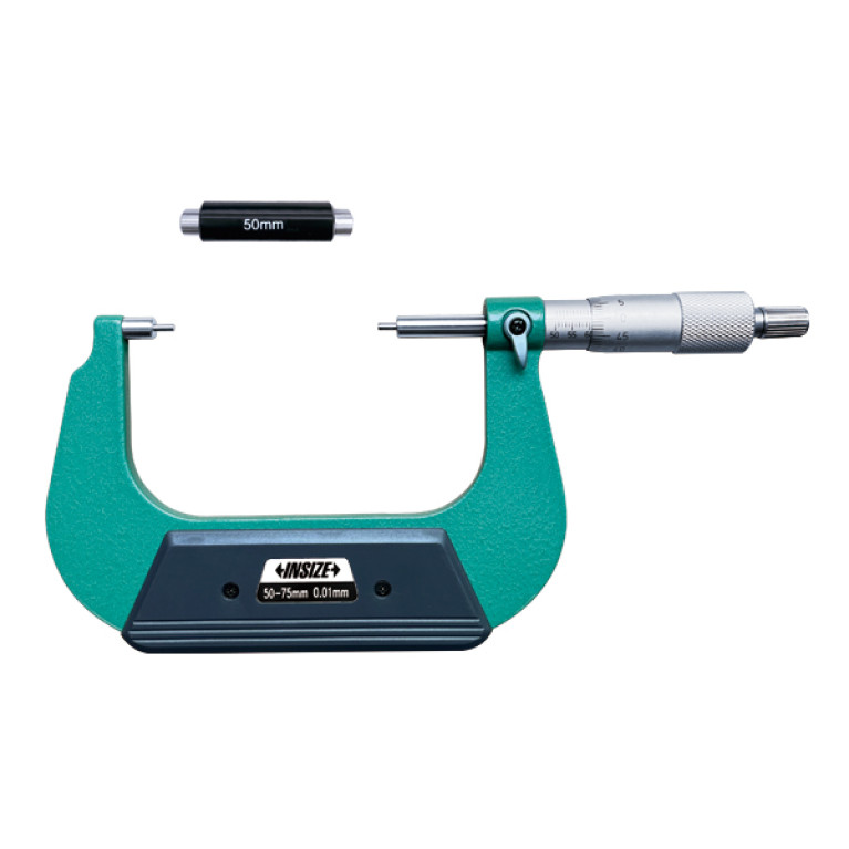 Микрометр со ступенчатыми измерительными поверхностями 50-75мм 0.01мм (3233-75A) INSIZE
