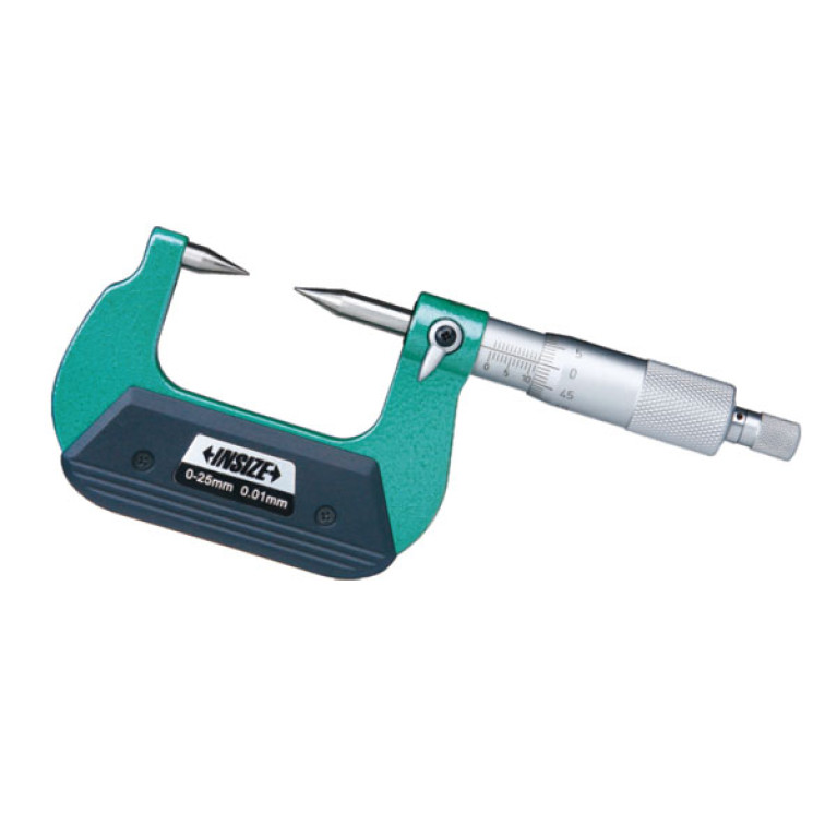 Микрометр с точечным контактом 30° 0-25мм 0.01мм (3230-25A) INSIZE