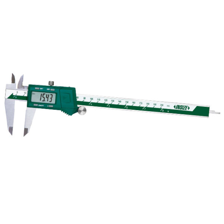 Штангенциркуль цифровой 200мм 0.01мм вылет губок 50мм с роликом (1102-200) INSIZE