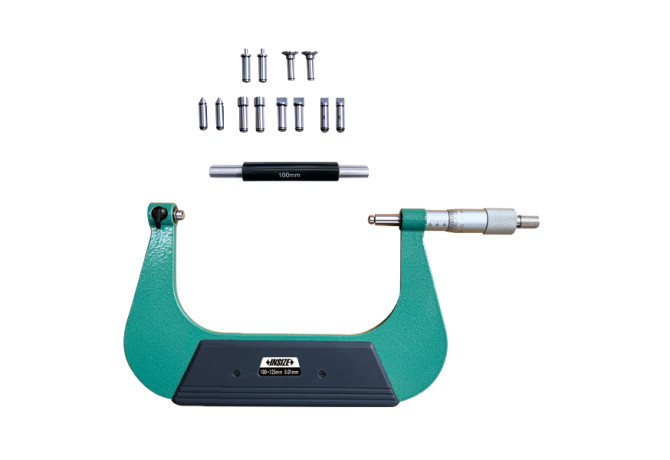 Микрометр универсальный с невращающимся шпинделем 100-125мм 0.01мм (3280-125A) INSIZE