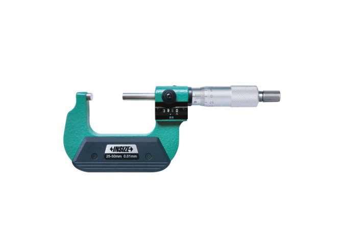 Микрометр гладкий со счетчиком 25-50мм 0.01мм (3400-50) INSIZE