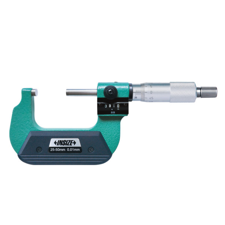 Микрометр гладкий со счетчиком 25-50мм 0.01мм (3400-50) INSIZE