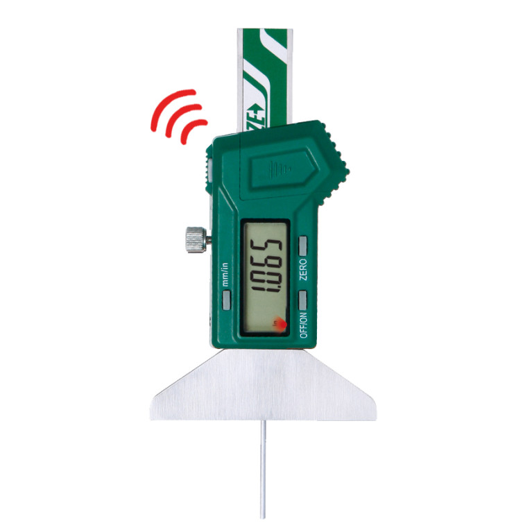 Глубиномер цифровой мини со встроенной беспроводной связью с круглым стержнем 50мм (1140-50WL) INSIZE