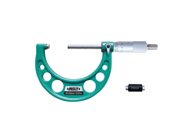 Микрометр гладкий с длинным микровинтом 25-50мм 0.01мм (3209-50) INSIZE