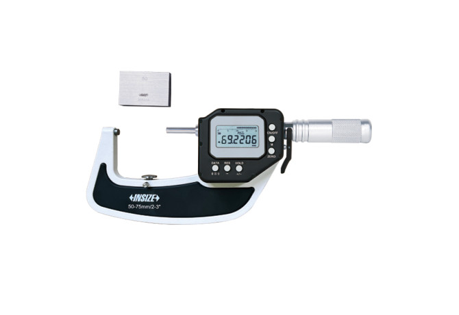 Микрометр цифровой высокоточный с невращающимся шпинделем 50-75мм 0.0002мм IP65 (3350-75) INSIZE