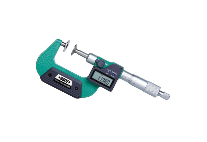 Микрометр дисковый цифровой с невращающимся шпинделем 0-25мм 0.001мм (3594-25A) INSIZE