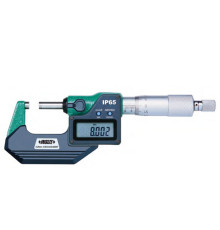 Микрометр цифровой с фрикционным барабаном 0-25мм 0.001мм IP65 (3108-25FA) INSIZE