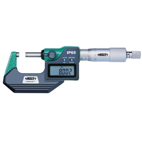 Микрометр цифровой 0-25мм 0.001мм IP65 (3108-25A) INSIZE